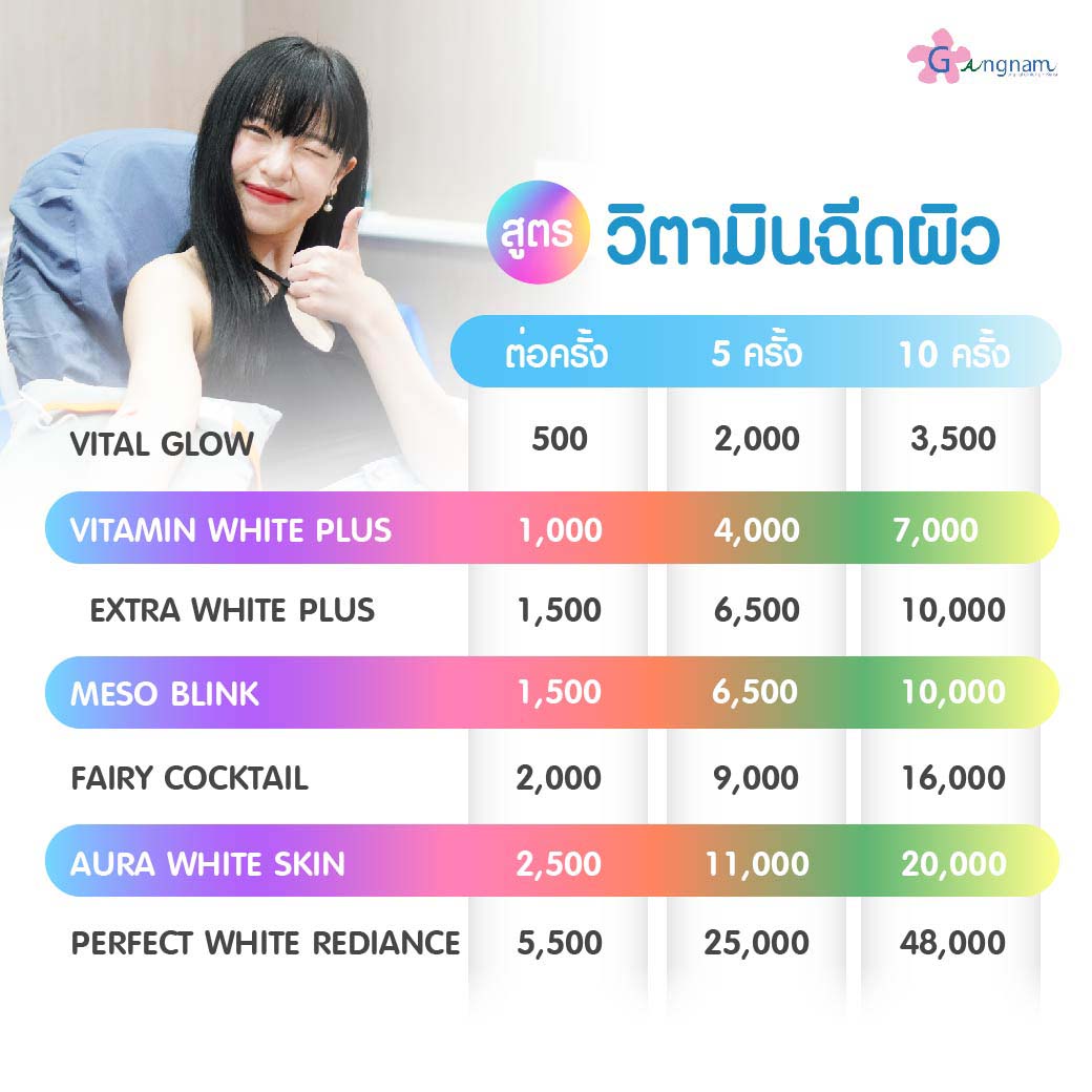 ฉีดผิวขาว ราคา ใกล้ ฉัน