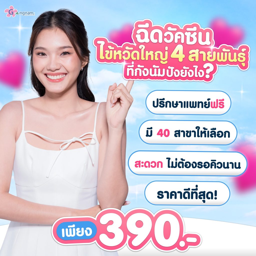 ราคาฉีดวัคซีนไข้หวัดใหญ่
