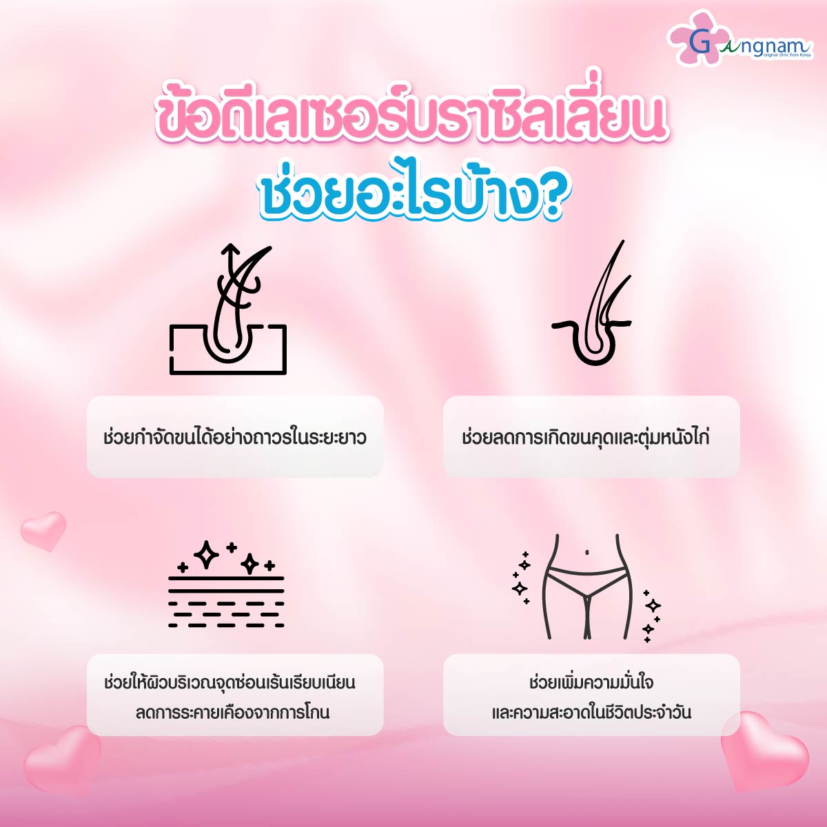 ประโยชน์การทำเลเซอร์บราซิลเลี่ยน