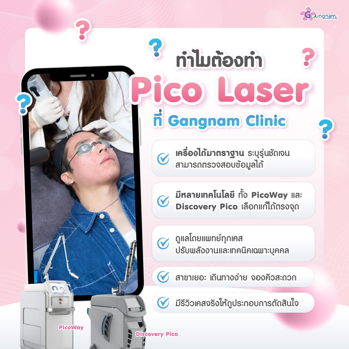 ทำ Pico Laser ที่ Gangnam Clinic​