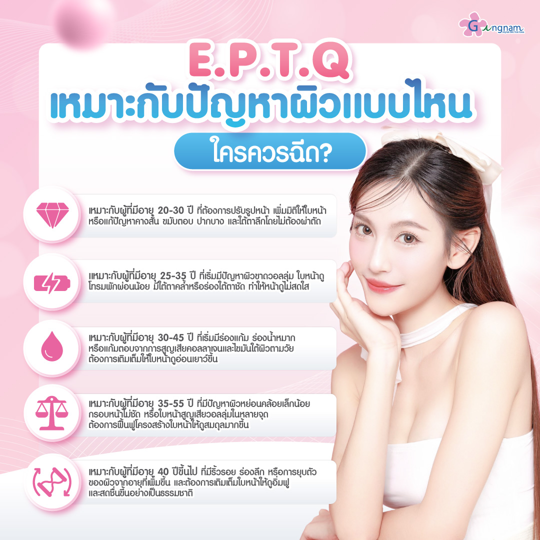 eptq-ฟิลเลอร์ เหมาะกับฉีดจุดไหน